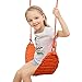 HGFLMR Kids Swing Seat,Indoor Swing Seat for Kids Tree Swing Set Outdoor Portable for Camping Outside Playground Backyard(Orange)