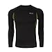 UNIQUEBELLA Men's Thermal Underwear Sets Top & Long Johns Fleece Sweat Quick Drying Thermo Base Layer Black