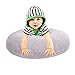 Infant Nursing Pillow Baby Breast Feeding Pillows with Pillow Cover for Breastfeeding Mothers ,Flame Resistant Filling, Baby Shower Gift Allover Fashion Grey