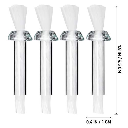 VOSAREA 20pcs Replacement Fiberglass Wicks Fiberglass Candle Wick Glass Tube Wick Holder