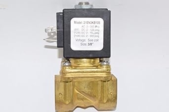 Granzow 21EN3KB105 Solenoid Valve 2-150PSI 24VDC 8W 3/8" NPT Brass