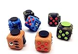 Fidget Cube Toys Relieves Stress and Anxiety for Children and Adults 10 colors (Black-Green)