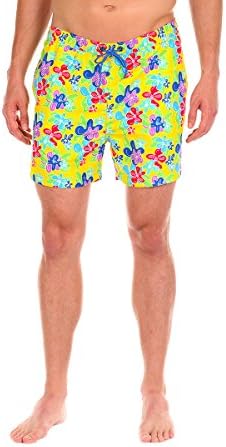 Men's Swim Short - The Aloha Fridays Hawaiian Swim Trunk by Cabana Bro, Medium