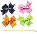 20pcs 5 inches Large Hair Bows Girls Kids Children Grosgrain Ribbon Headbands Alligator Hair Clips