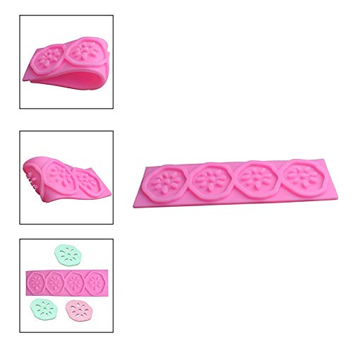 Wnakeli 1Pcs Silicone Cupcake Mould Reusable Kitchen Lotus Root Pattern Baking Dessert Mold Decorating Tool Home Party Wedding - Thumbnail 2