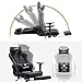 UOMAX Gaming Chair, Massage Gamer Chair with footrest, Reclining Racing Chair for Adults, Ergonomic Racing Computer Gaming Chair for Teens Black