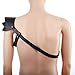 ClearUmm Men`s Leather Cross Body Harness Chest Belt with Single Shoulder Armor