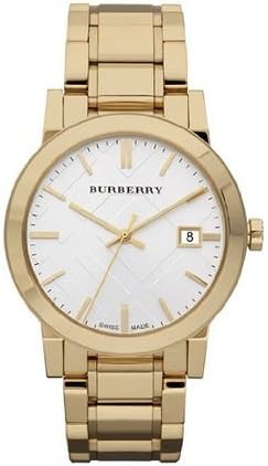 Mens gold burberry watch Clearance