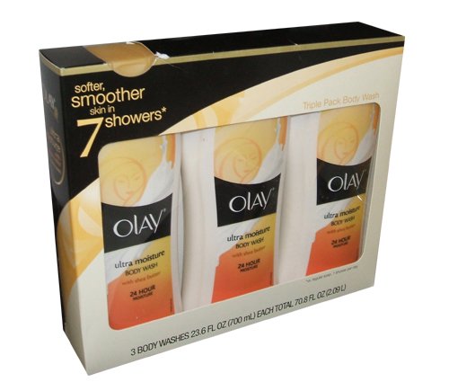 Olay Ultra Moisture Body Wash 23.6 Fluid Ounce,3 Pack in single box