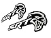 2 x (Pair / Set) SRT HELLCAT HEAD Street Racing Technology Aluminum Emblem Badge Nameplate Logo Decal Hell Cat Rare JDM for Dodge Challenger Charger Viper Neon Caliber Crossfire Firepower Super Bee Drag Pak Tomahawk Magnum Ram 1500 Chrysler 300 300C Nassau Jeep Grand Cherokee SRT-4 SRT-6 SRT-8 SRT-10 2.4L I4 215HP GEMA 285HP Turbo Turbocharged 3.2L V6 E32 349HP 350HP Mercedes Benz AMG 6.4L Chrysler V8 392 Hemi 470HP 6.1L 425HP SRT 4 6 8 10 ACR 8.3L 8.4L Liter V10 03 04 05 06 07 08 09 10 11 12 13 14 2003 2004 2005 2006 2007 2008 2009 2010 2011 2012 2013 2014