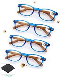 MODFANS 4 Pack Reading Glasses 2.75 Fashion