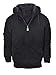 GEEK LIGHTING Men's Winter Heavyweight Fleece Hoodie Jackets Sherpa Lined with Full Zip for Big & Tall