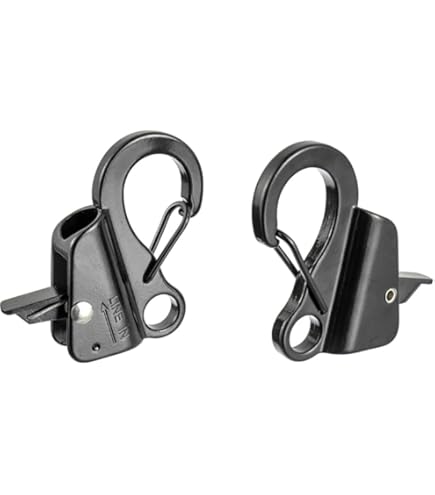 Pmsanzay Stainless Steel Cord Cleat, 6" Rope Cleat Anchor Cleat 2 Pcs Per Pack With Quick Release Track Rail Adapter Hardware For Kayak Boat Track Mount Easy To Install No Drilling