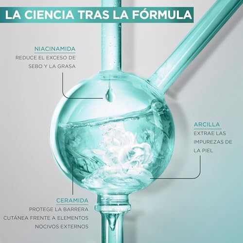 Garnier pure active pack x2 gel de limpeza hidratante com ácido hialurônico, ceramida e argila, remove impurezas, oleosidade e maquiagem, 2 x 250ml