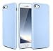 OCYCLONE iPhone 6s Case, [Ultra-Thin Series] Liquid Silicone iPhone 6 6s Case Rubber Shockproof with Soft Microfiber Cloth Cushion Blue Slim Fit for Apple iPhone 6 6s Protective Case - Light Blue