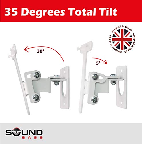 image for 2 x SONOS Play 3 Wall Mount, Twin Pack, Adjustable Swivel & Tilt Mecha