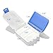 FaSoLa 8 Compartments Portable Pill Case Box, Moisture Proof Travel Pill Organizer, Medicine Vitamin Holder Container