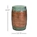 IMAX Rania Copper-Plated Stool – Drum Style Stool, Decorative Accessory, Home Decor. Home Bar Furniture