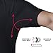 Men's Sweatproof Undershirt | Cotton V Neck T-Shirt with Underarm Sweat Pads | Original Fit | Aluminum-Free Alternative | Black | Large