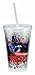 Vandor 99151 Star Wars Darth Vader 18 oz Acrylic Travel Cup with Lid and Straw, Red, Black, and White