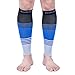 Doc Miller Compression Calf Sleeve for Men & Women, Medical Grade, 20-30mmHg Graduated Support for Running, Calf Tear, Shin Splints, Knee High, Calf Sleeves, Stripes Design, 2X-Large Size,1 Pair