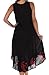 Sakkas B900 Batik Moon and Stars Caftan Tank Dress / Cover Up - Black / Red - One Size