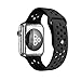 top4cus 42mm Soft Silicone Replacement Sport Strap iWatch Band for Apple Watch 42mm Edition & Sport & Apple watch NIKE Series 1 and Series 2 - Small/Medium - Nike Special Black