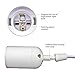 RC E27 Adapter Extension Cord with Light Bulb Socket with On/Off Switch and Hooks, Pendant Lighting Bulb Lamp for Kitchen, Bedroom, Bathroom - 1 Meter, White