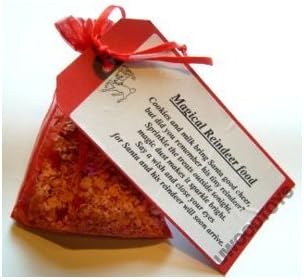 Santas Pretend Magical Reindeer Food ~ Christmas Novelty gift ~ Child and animal safe ~ ~ In organza bag and message.
