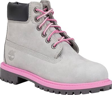 pink timberlands children's