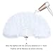 BABEYOND Marabou Feather Fan 20s Vintage Folding Fan Flapper Hand Fan for Costume Dancing Show Tea Party Wedding Decoration (White)