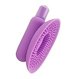 Livoty Licking 7 Speed Vibrating Oral Sex Tongue Female Clitoris Silicon Breast Sex Toy (Purple)