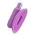 Livoty Licking 7 Speed Vibrating Oral Sex Tongue Female Clitoris Silicon Breast Sex Toy (Purple)