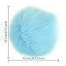 DIY 12pcs Faux Fur Pom Pom Ball for Hat, Beanie Hat Fur Ball, Attachable Pompom Ball, Colorful, 4.7inch