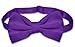 Men's Dress Vest & BowTie Solid PURPLE INDIGO Color Bow Tie Set Large