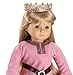 Gold Fleur De Lis Princess Doll Crown ~ Fits American Girl Dolls and Carpatina Dolls