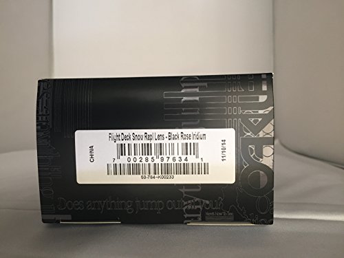 Oakley Flight Deck Replacement Lens, Black Rose Irid