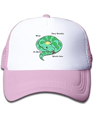 Ball Python Children's Cool Flat Hat Adjustable Baseball Caps