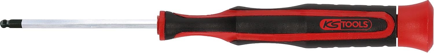 KS Tools 500.7796 ESD Precision Mechanics Screwdriver for Hexagon Socket - with Ball Head, 5/32”