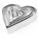 eDealMax Craft del diseño del corazón de Alimentos galleta de la torta molde del cortador 5