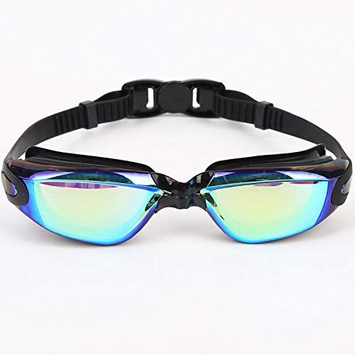 image for Rioa Swim Goggles, Swimming Goggles Anti Fog No Leaking UV Protection,