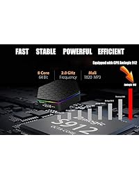 T95Z Plus Android 7.1 TV Box 3GB RAM 32GB ROM, Amlogic S192 Quad Core 64 bits Procesador, DAHOMI Streaming Media Player Support Kodi, 2.4ghz 5ghz WiFi, 3,280.8 ft Ethernet LAN, UHD 4k Bluetooth 4.0