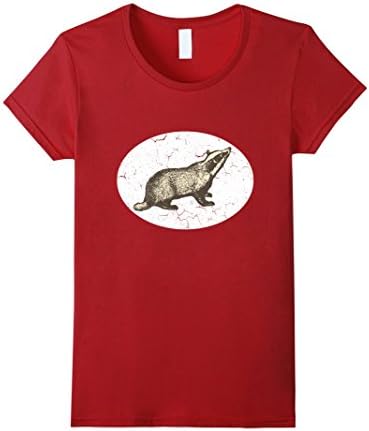 Womens Vintage Badger Shirt Small Cranberry