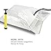 CALORSA Vacuum Storage Bags with Hand Pump 8-Pack (8 Jumbo) Home & Travel Organization Airtight Compression Seal Premium Space Saver for Clothes, Bedding, Toys