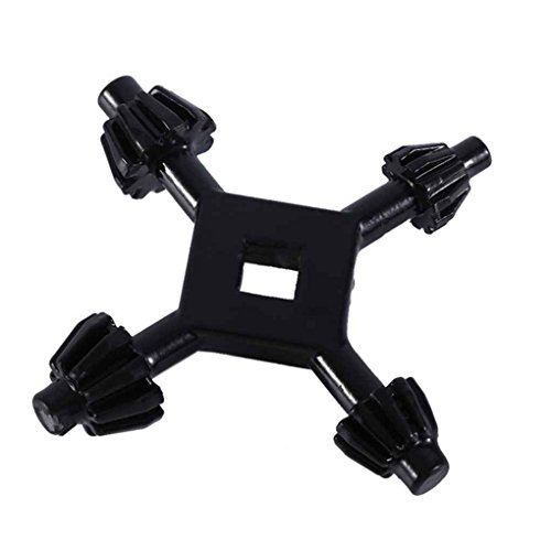 Tralntion Universal 4 in 1 Drill Chuck Keys Four Heads Drill Chuck Wrench Drill Power Tool