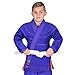 Elite Sports Kids BJJ GI, GIS for Youth Jiu Jitsu IBJJF Children’s Lightweight Brazilian Jiujitsu Kimono W/Preshrunk Fabric & Free Belt (Blue, C0)