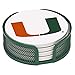 Thirstystone VUMIA-HA26 Stoneware Drink Coaster Set with Holder, University of Miami