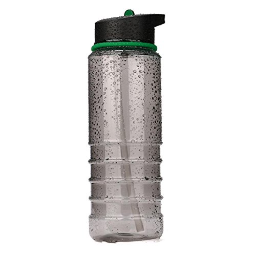 WensLTD 800ML Portable Sport Water Bottles Drinks Sports Hydration Straw (A)