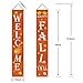 Fall Decor - Fall Outdoor Decorations for Home - WELCOME HAPPY FALL YALL Large Hanging Flags Signs Porch Banners - Autumn Decor for Home Door Birthday Party Yard Outdoor