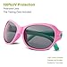 RIVBOS RBK006 Rubber Flexible Kids Polarized Sunglasses for Baby and Children Age 3-10